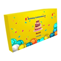 4 x 75 Grams Standard 4 Compartments Dry Fruit Gift Box | Personalize